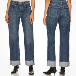 Agolde Fran Low Slung Easy Straight